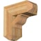 Ekena Millwork Funston Craftsman Rough Sawn Bracket w/ Offset Brace, Western Red Cedar, 8"W x 18"D x 18"H BKT0806X18X18FST04RWR - alternate 1
